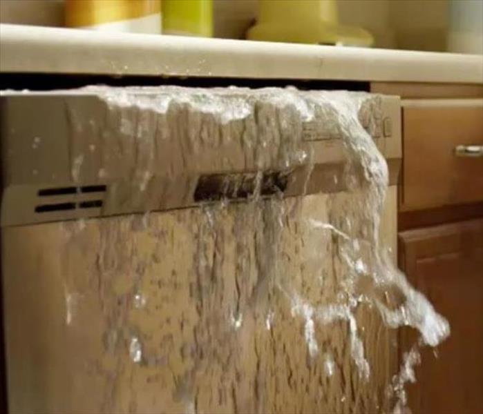 Kitchen water damage 