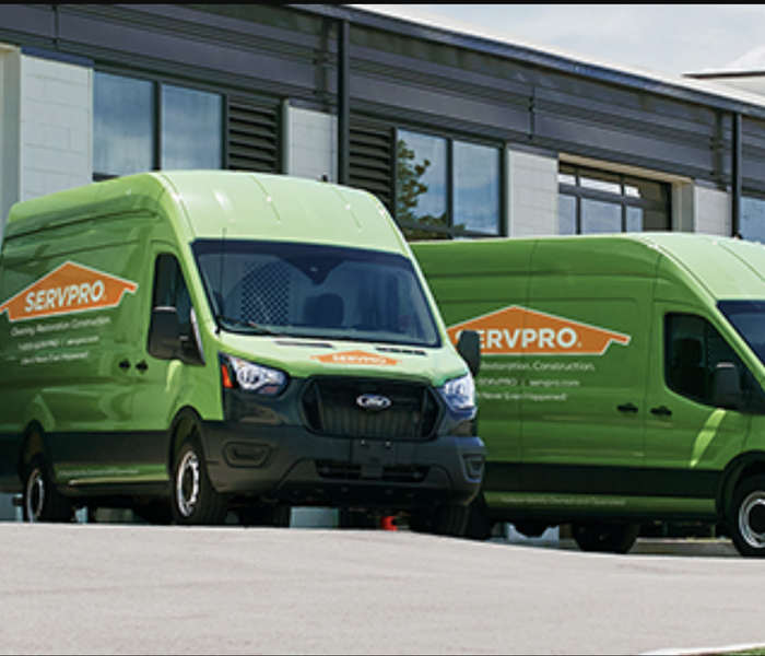 SERVPRO vehicles ready to help